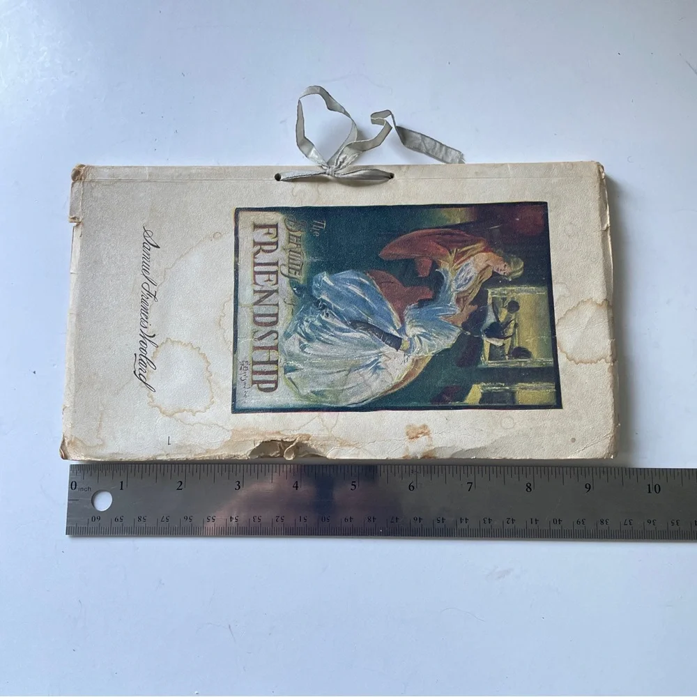 Antique 1909 The Beauties of Friendship Book Samuel Francis Woolard Rare Edition - Picture 11 of 11